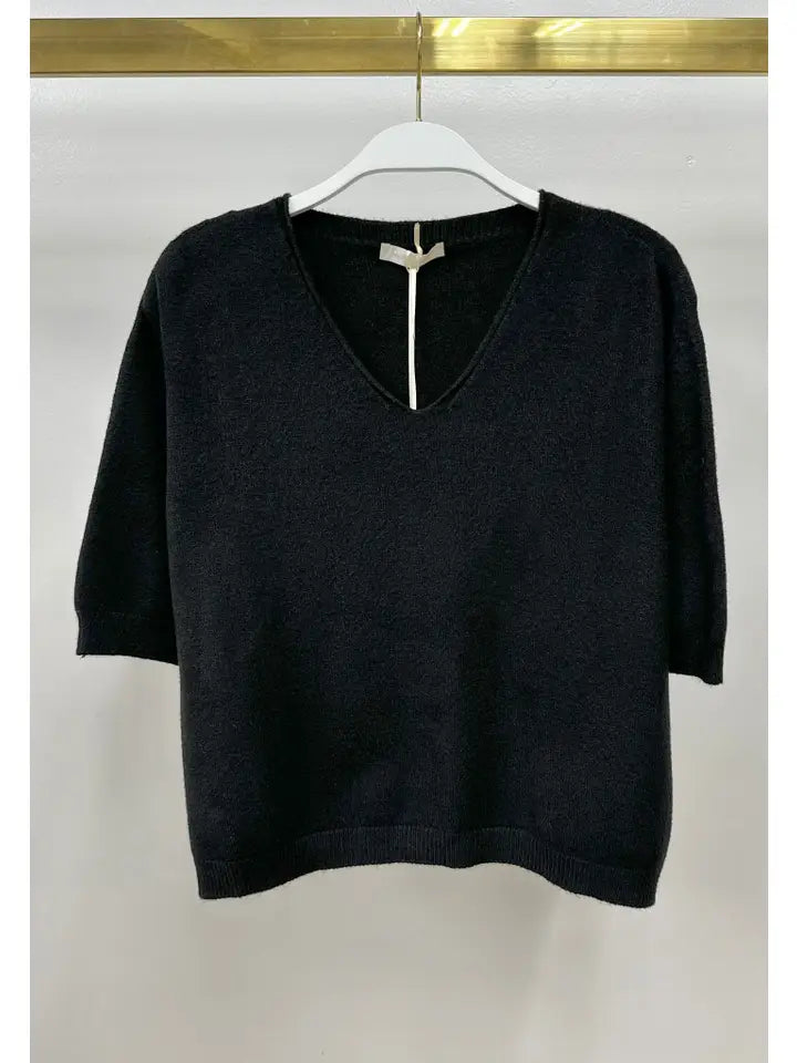 Milio Milano V-Neck 3/4 Sleeve Top