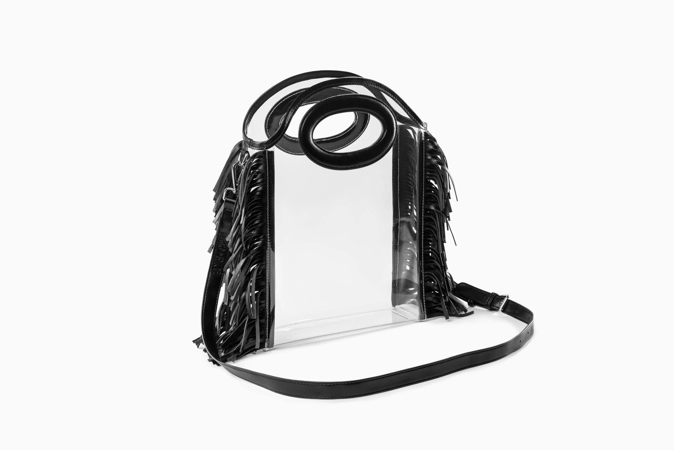 Margo Paige Clear Fringe Tote Bag