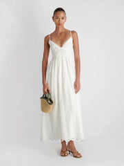 French Connection Trini Cotton Eyelet Maxi Dress