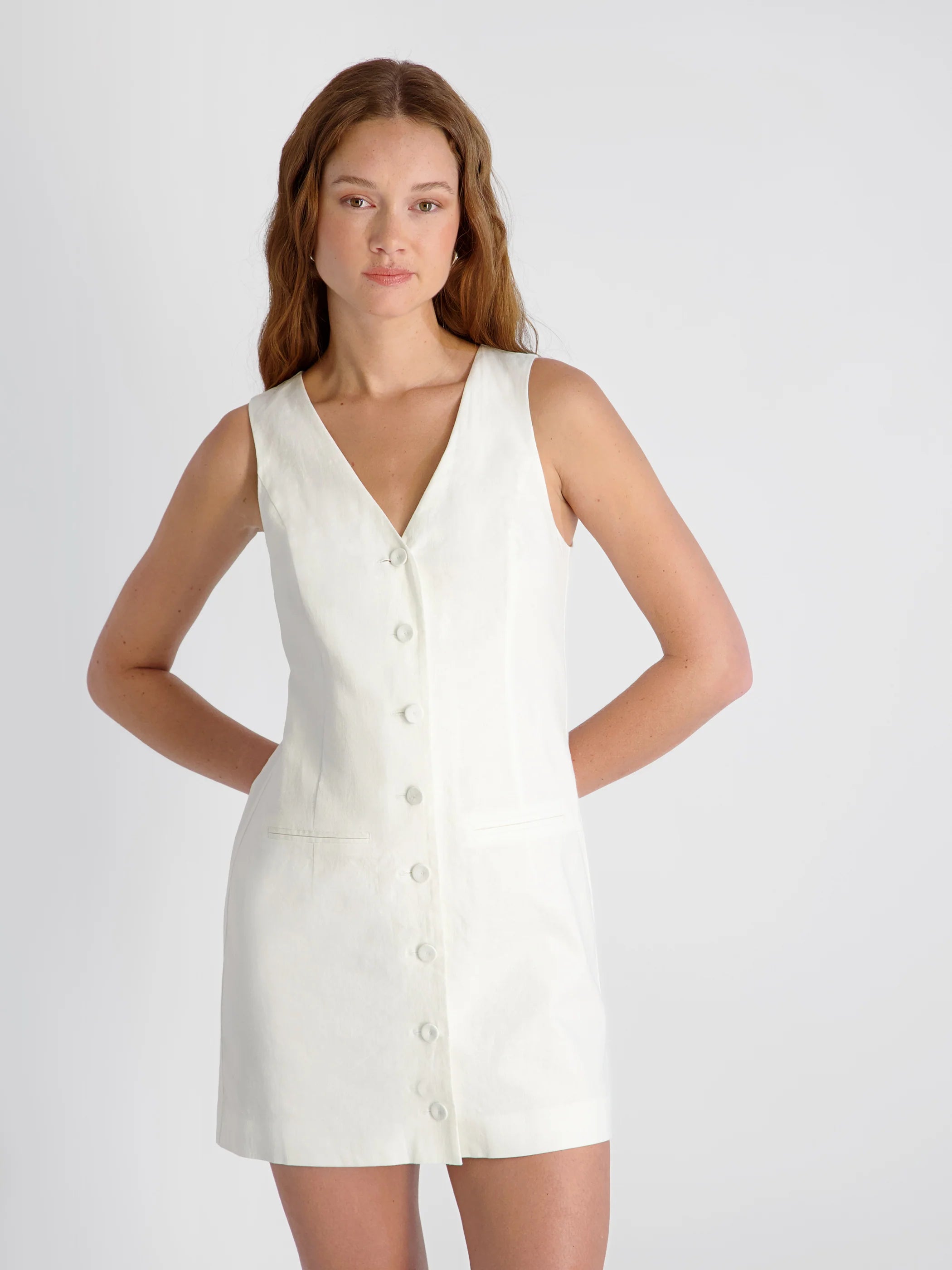 French Connection Aspen Linen Aline Dress