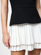 French Connection Azra Strapless Pleat Mini Dress