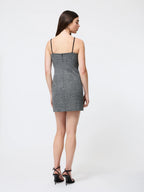 French Connection Owen Plaid Peekaboo Mini Dress