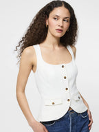 French Connection Azra Twill Two Pocket Top