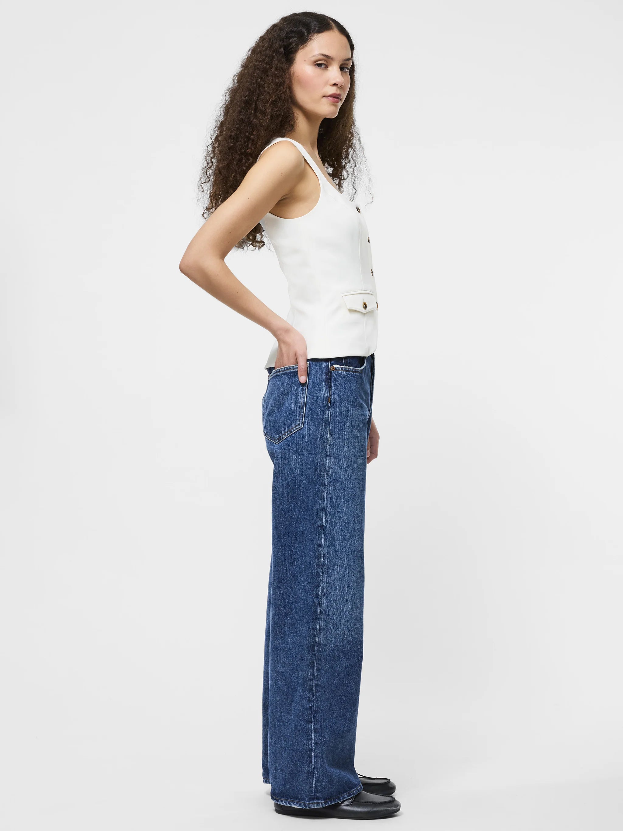 French Connection Azra Twill Two Pocket Top