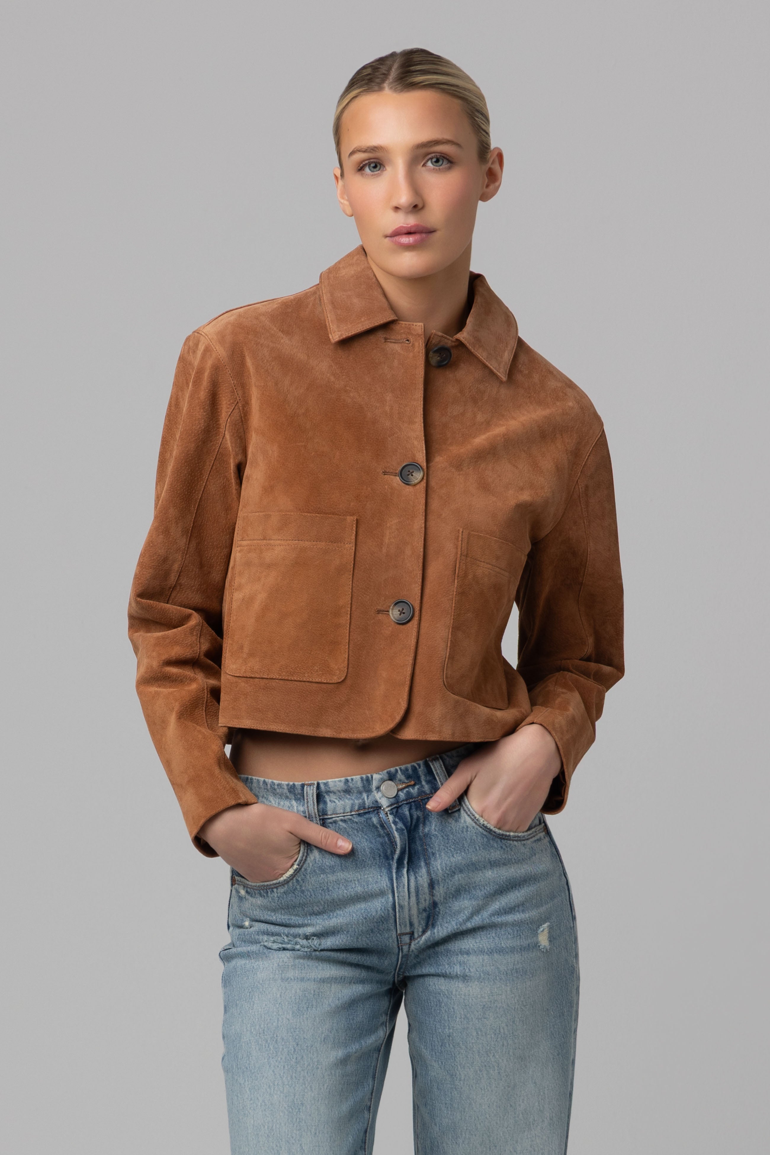Blank Nyc Jacket Honey Bark