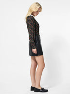 French Connection Dessa Faux Leather Mini Skirt