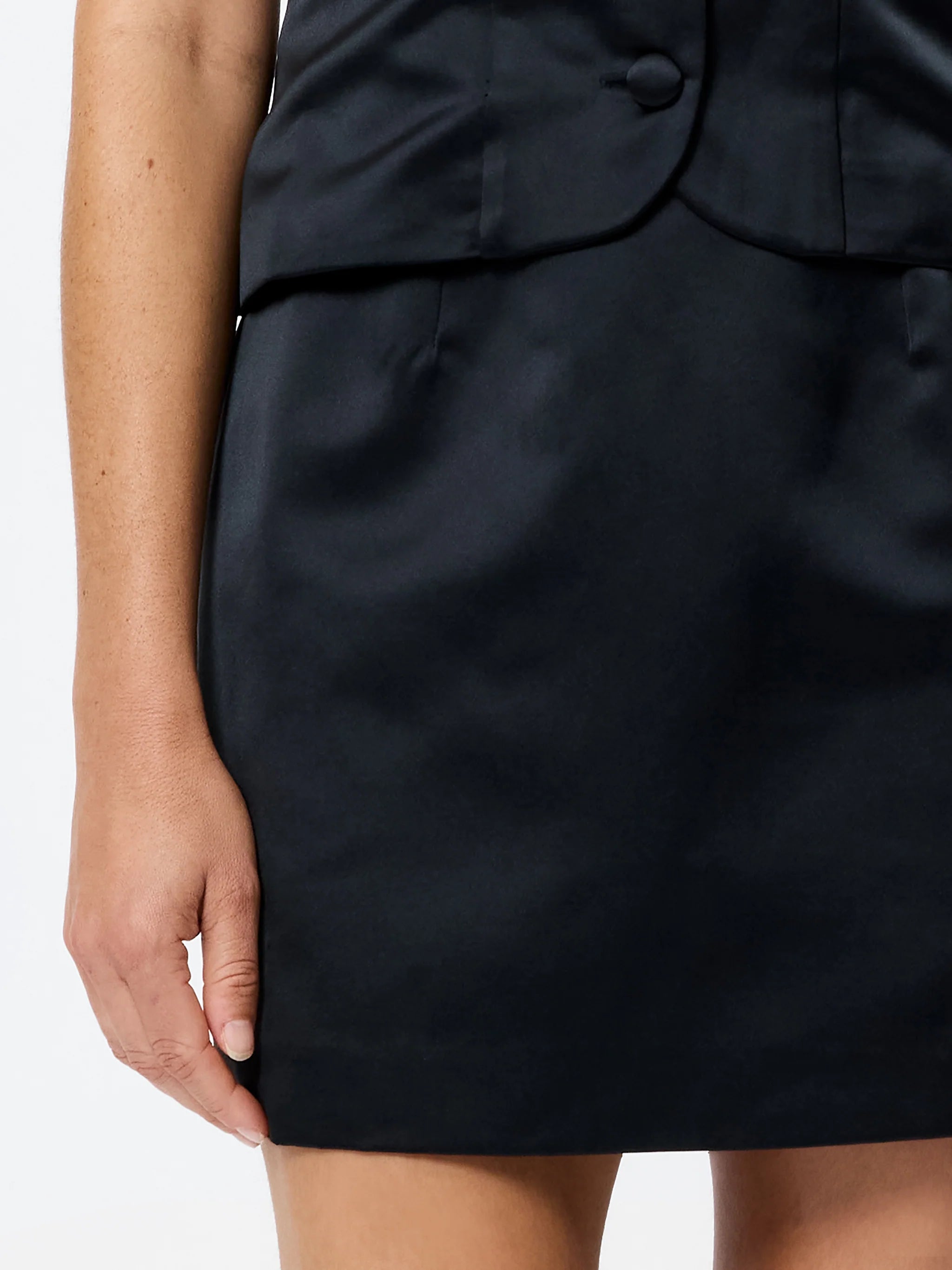 French Connection Jaxon Satin Mini Skirt