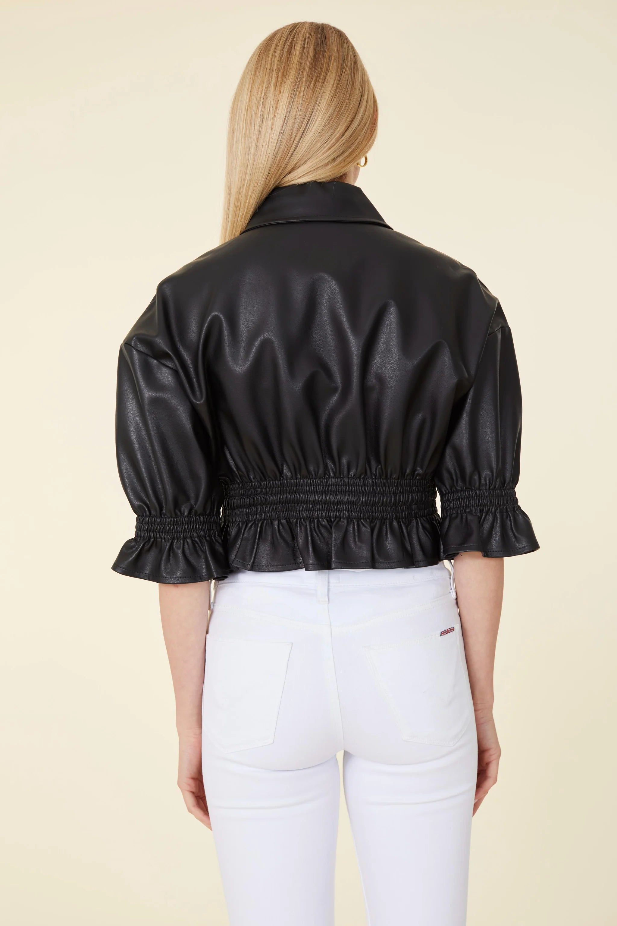 Dolce Cabo Vegan Leather Short Shirt Jacket