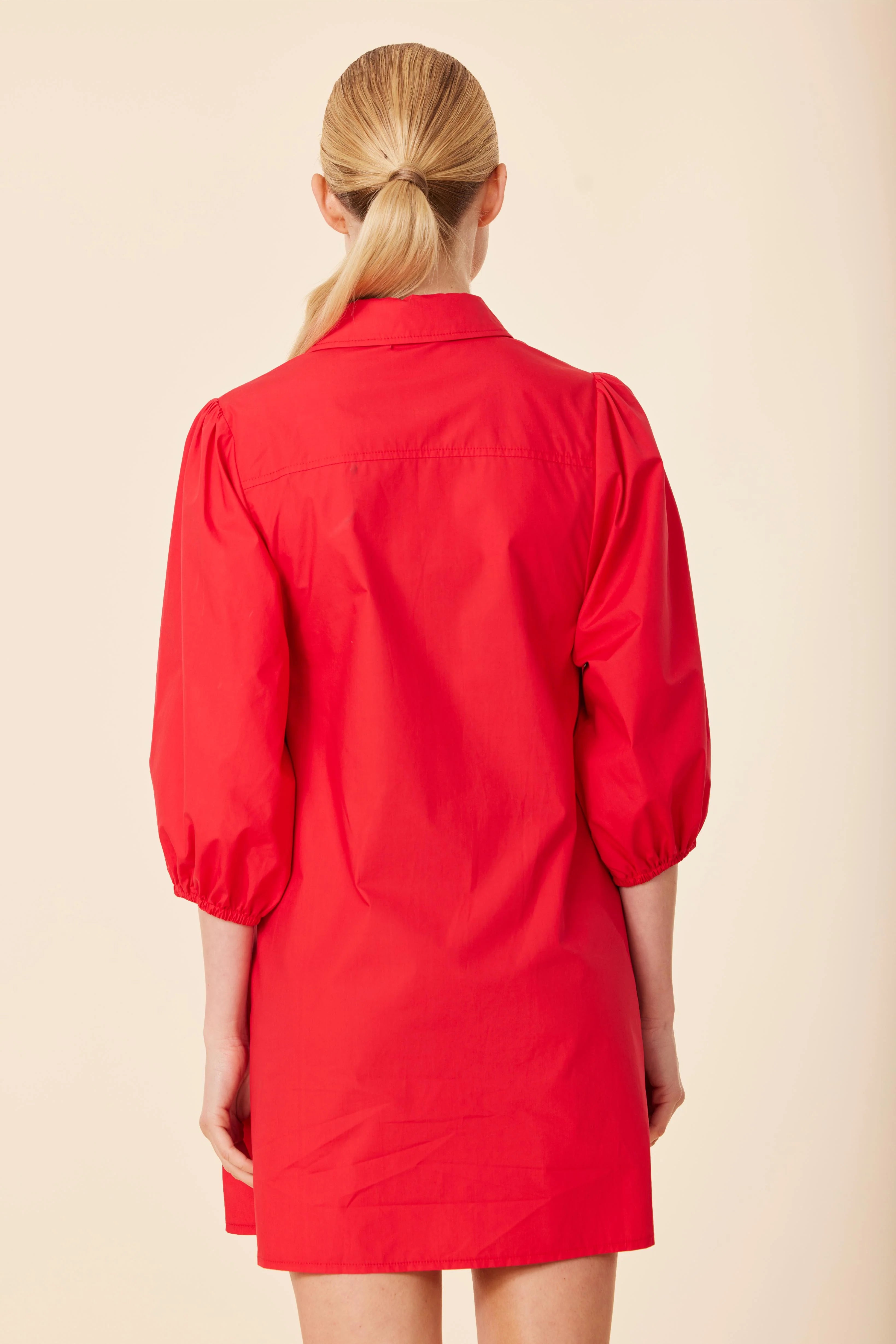 Dolce Cabo Poplin Exaggerated Sleeve Dress