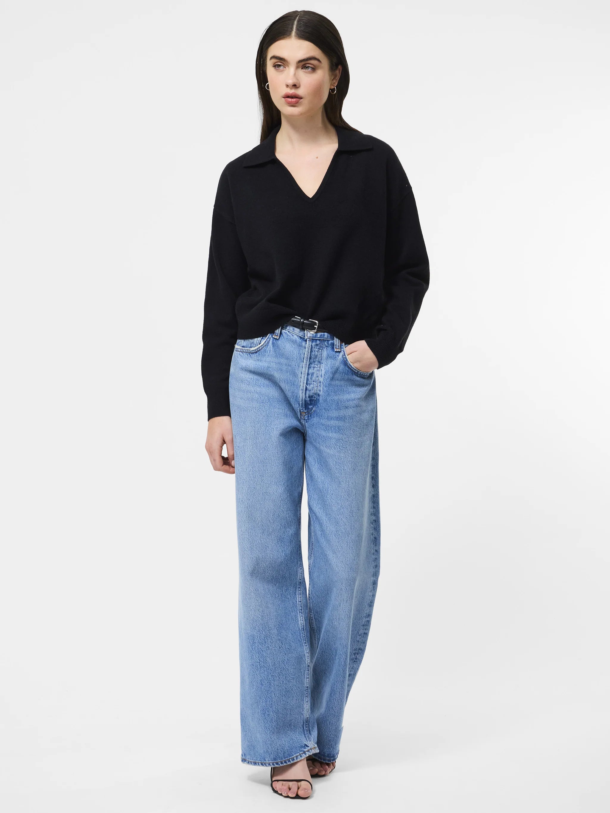French Connection Sloane Collared Pullover