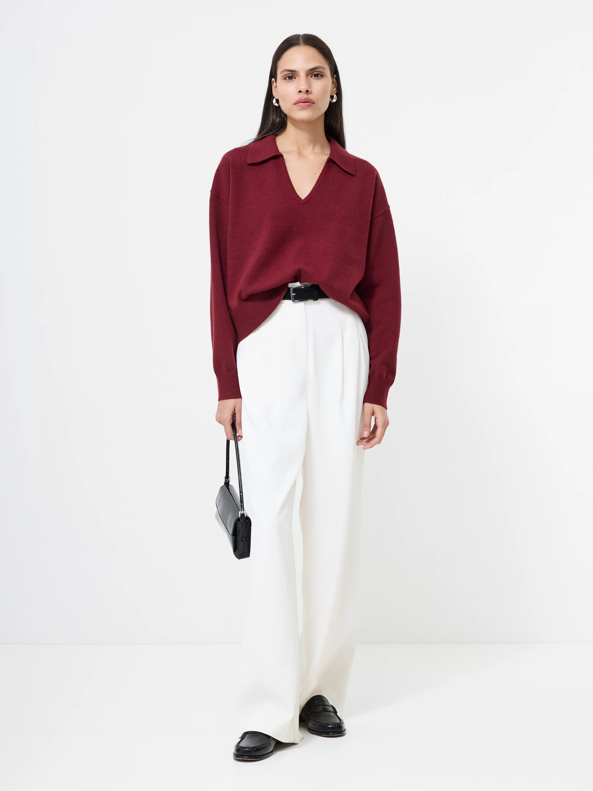 French Connection Sloane Collared Pullover