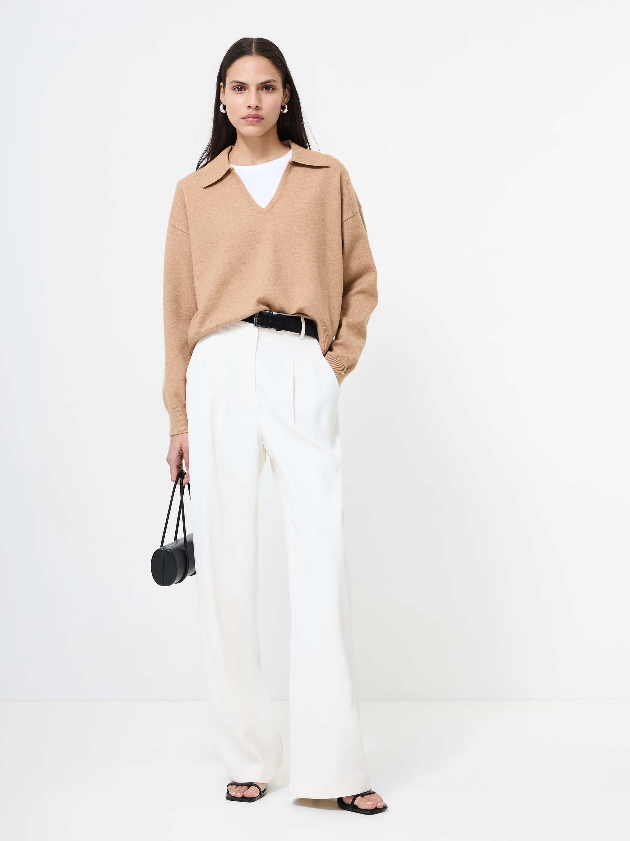 French Connection Sloane Collared Pullover