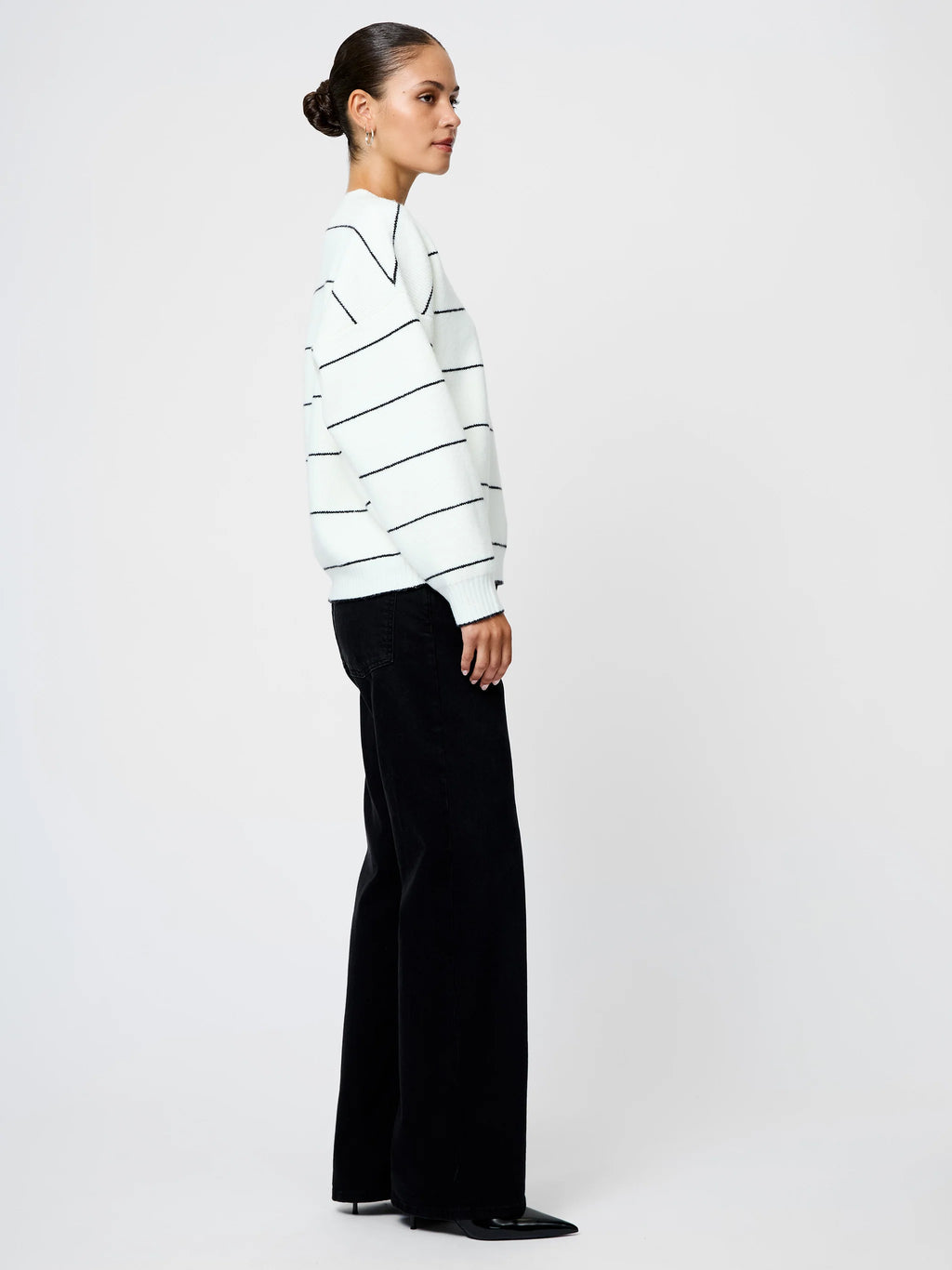 French Connection Riddley Tick Stripe Crew