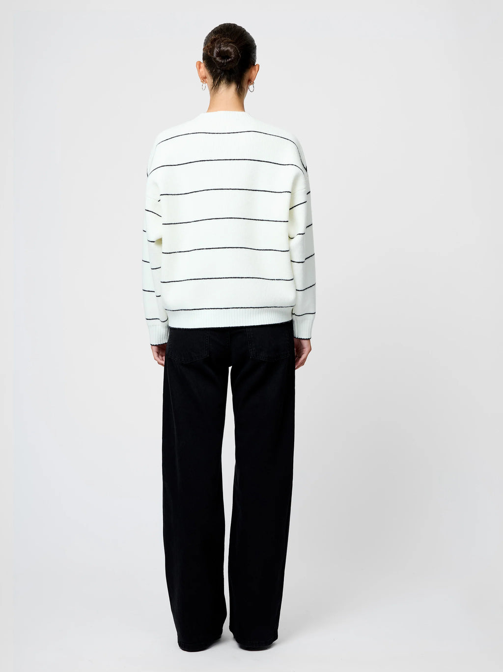 French Connection Riddley Tick Stripe Crew