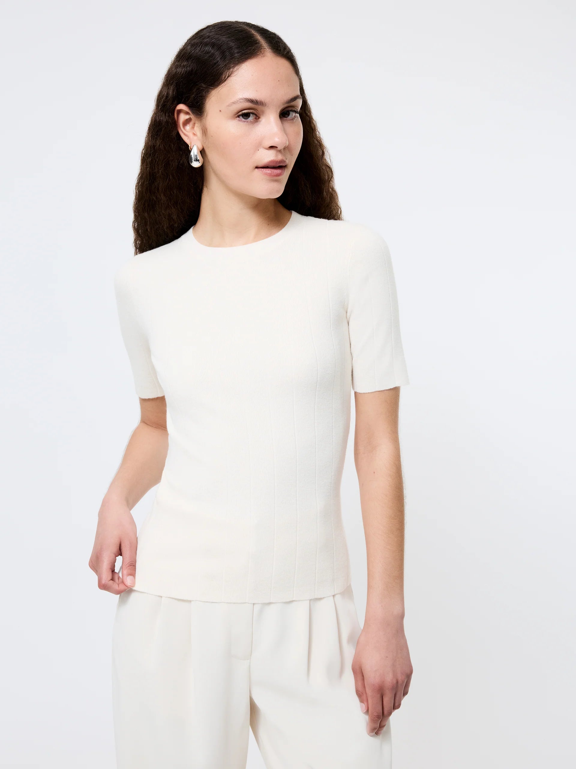French Connection Marley Wide Rib Top