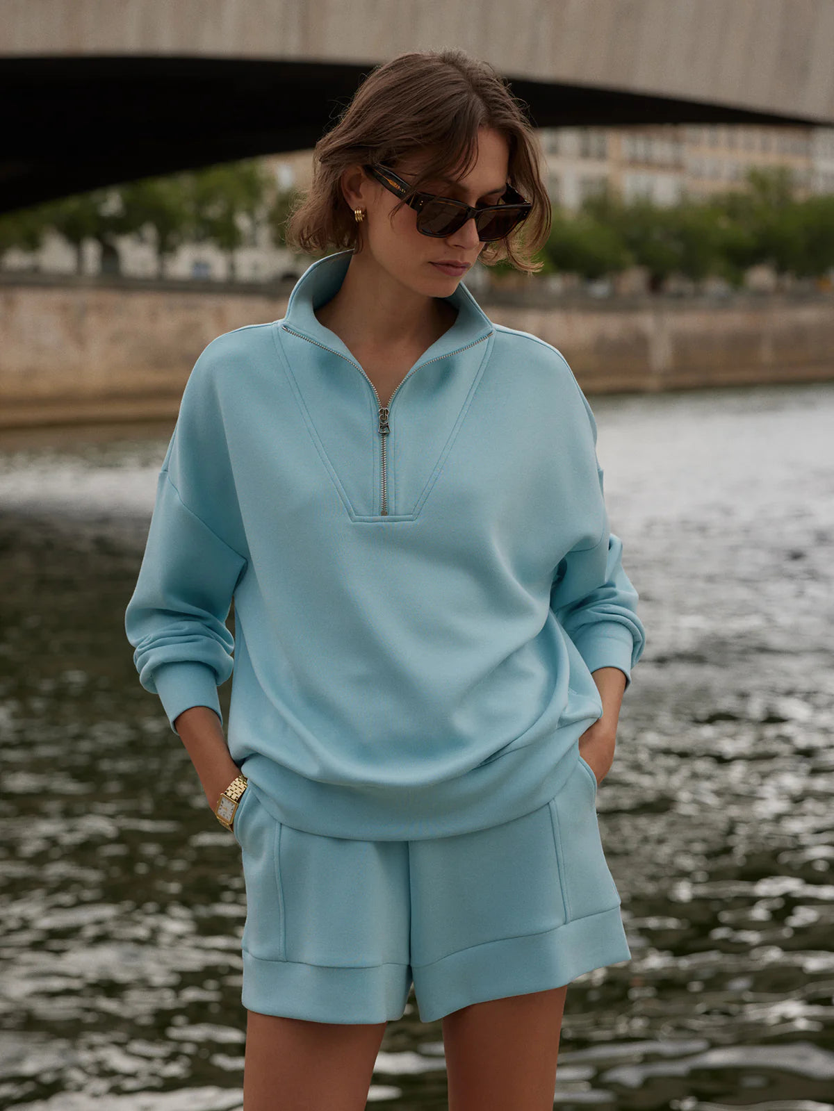 Varley Hawley Half Zip Sweat
