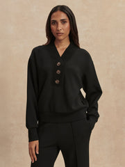 Varley Lucine Button Front Sweat
