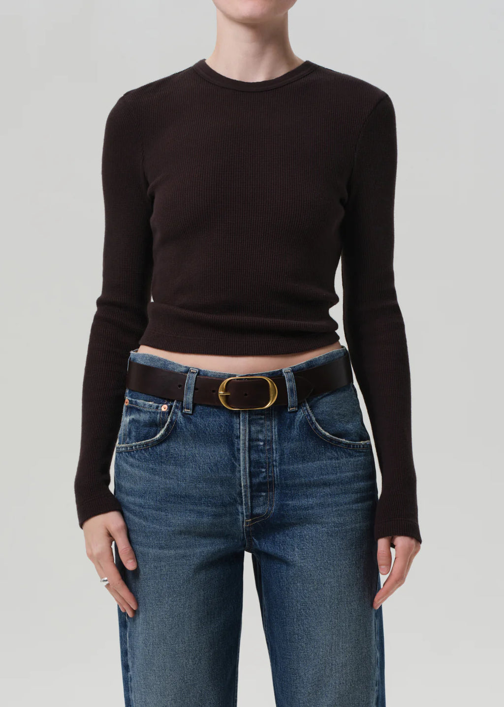 Citizens of Humanity Pilar Crewneck in Chocolate