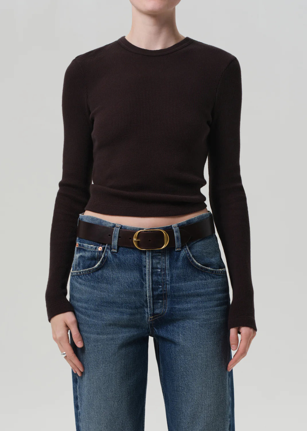 Citizens of Humanity Pilar Crewneck in Chocolate