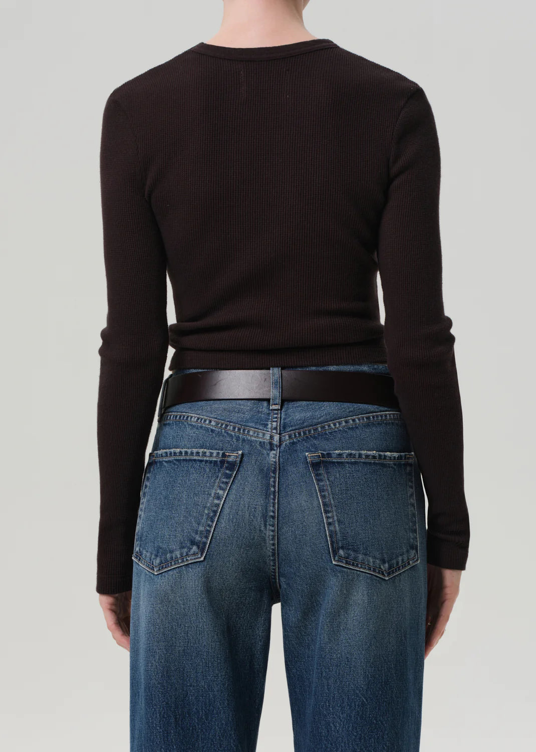 Citizens of Humanity Pilar Crewneck in Chocolate