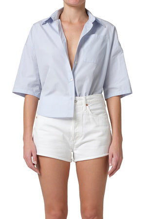 Citizens of Humanity Frances Cropped Cape Button Up