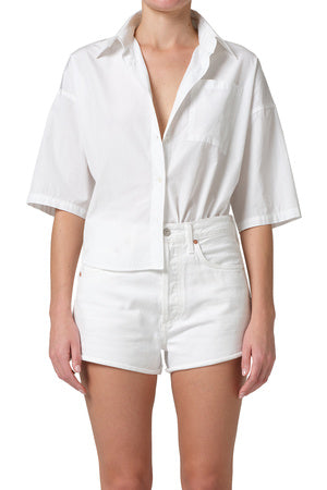 Citizens of Humanity Frances Cropped Cape Button Up