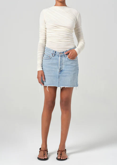 Agolde V-waist mini  in Force