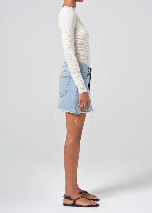 Agolde V-waist mini  in Force