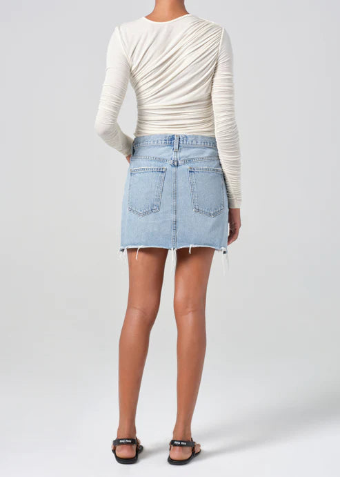 Agolde V-waist mini  in Force