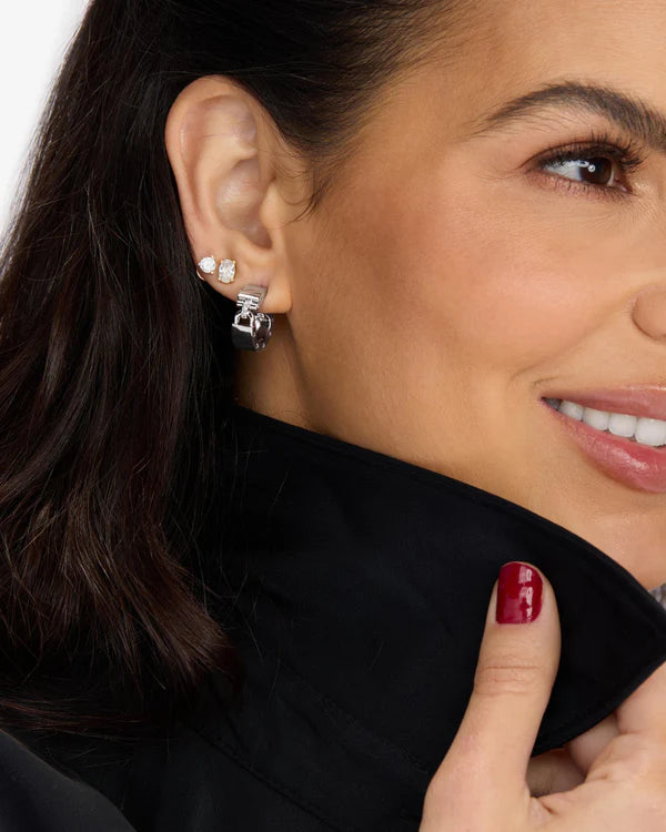 Melinda Maria Ashley Lock Huggies Silver