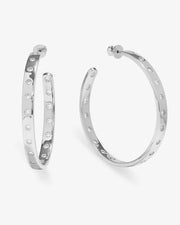Melinda Maria Ashley Rodeo Hoops 2in Silver