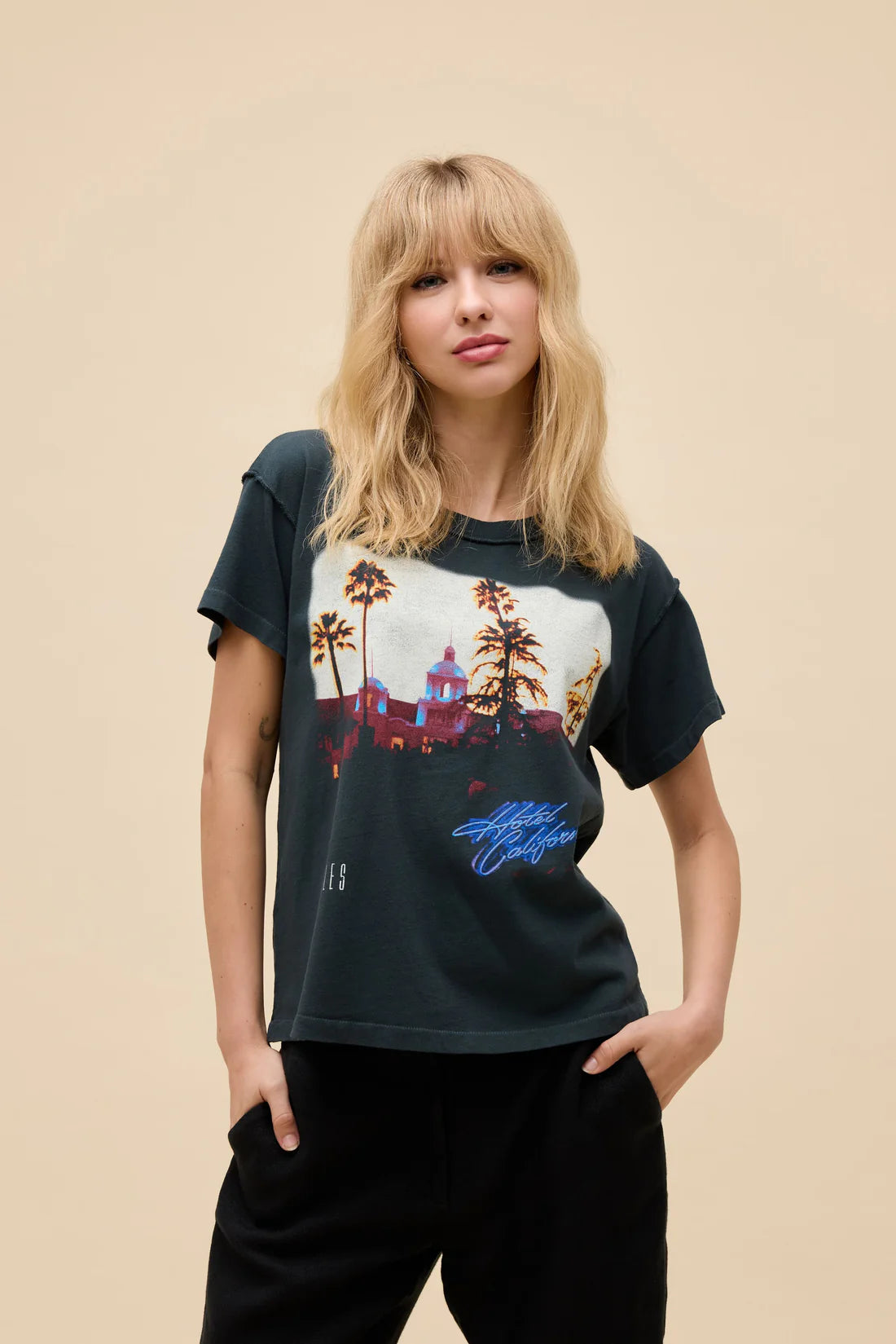 Daydreamer Eagles Hotel California Reverse GF Tee