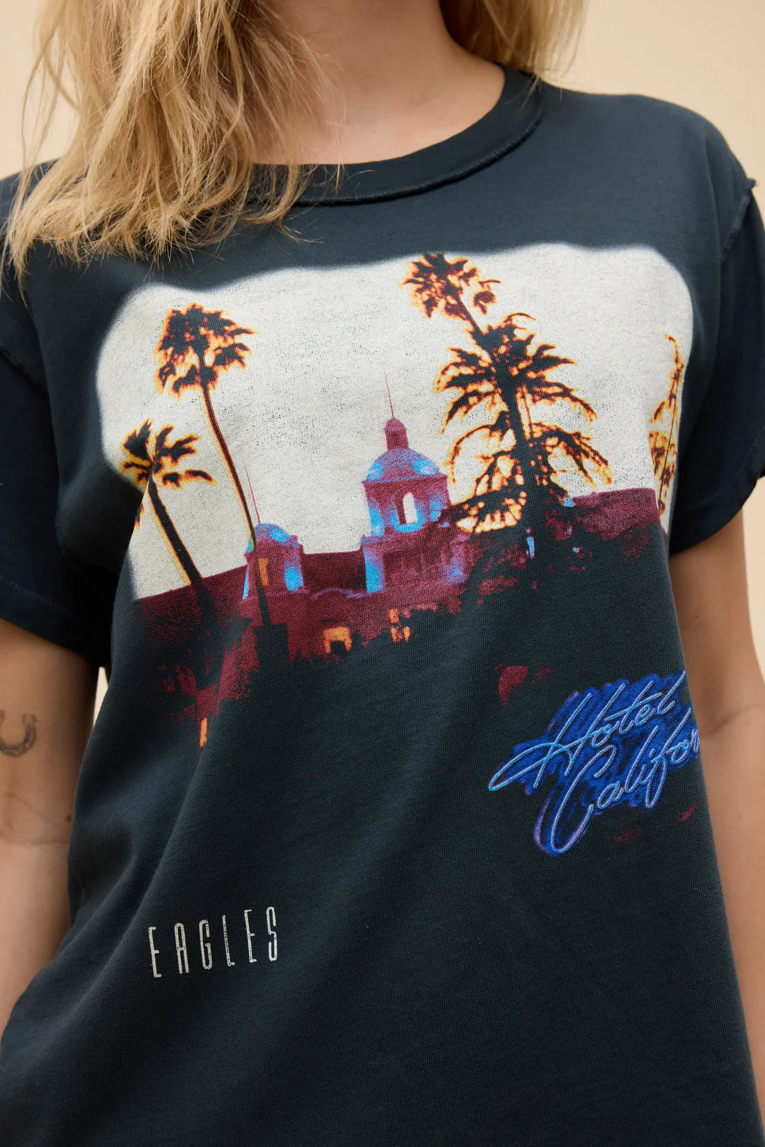 Daydreamer Eagles Hotel California Reverse GF Tee