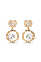 Ettika Organic Shape Crystal Earrings