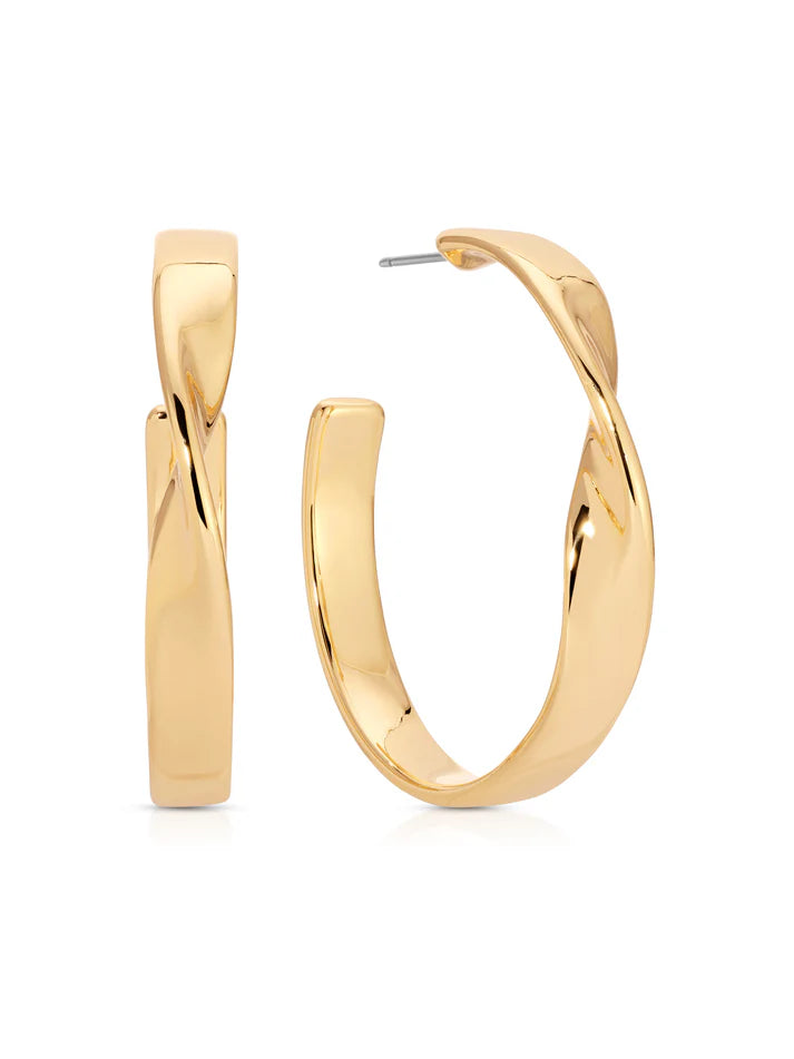 Ettika Heirloom Twist Medium Hoops