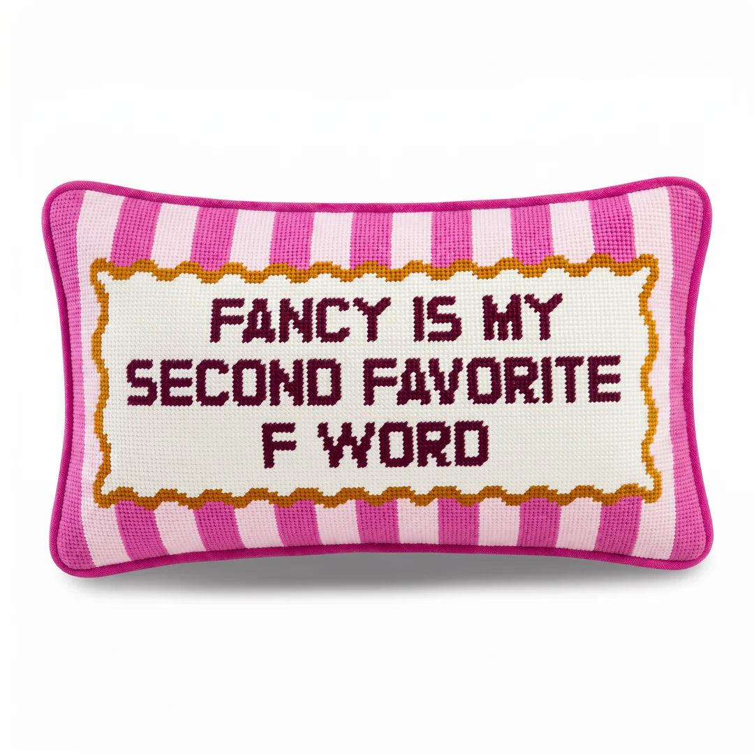 Furbish Needlepoint Pillow Fancy