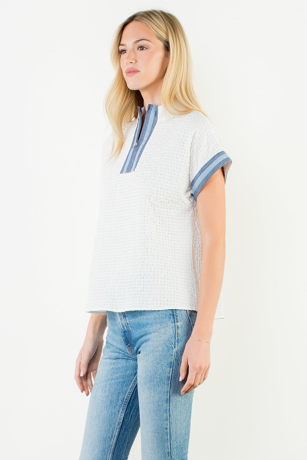 THML Gingham Patterned Top