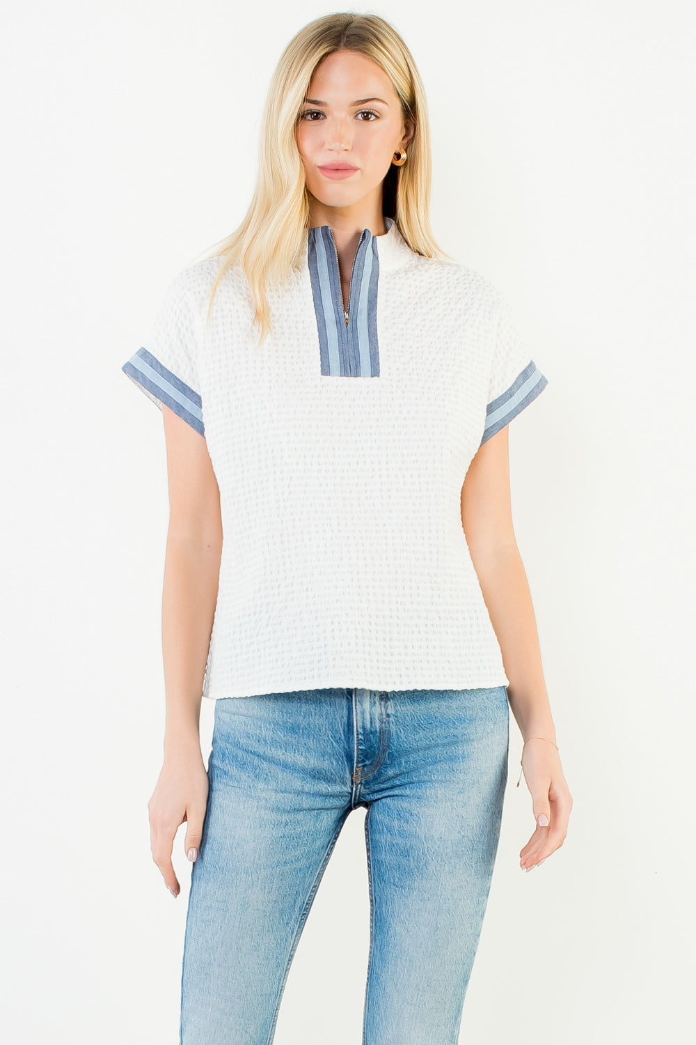 THML Gingham Patterned Top
