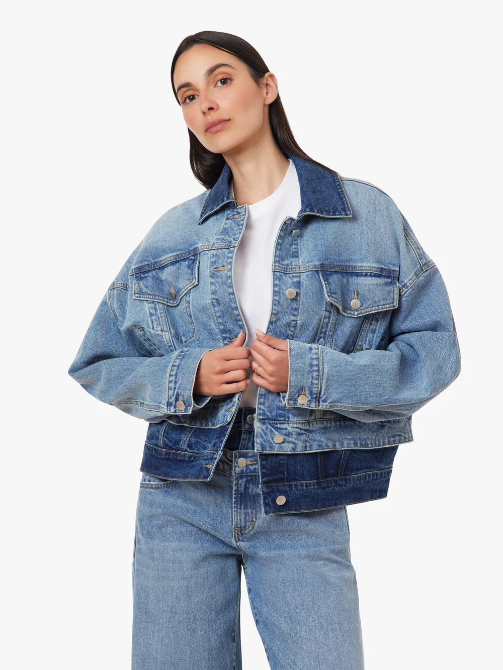 Habitual Double Denim Trucker