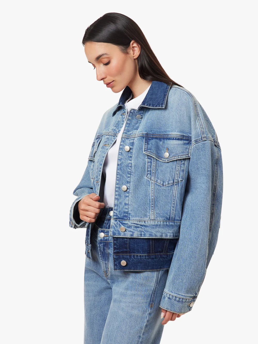 Habitual Double Denim Trucker