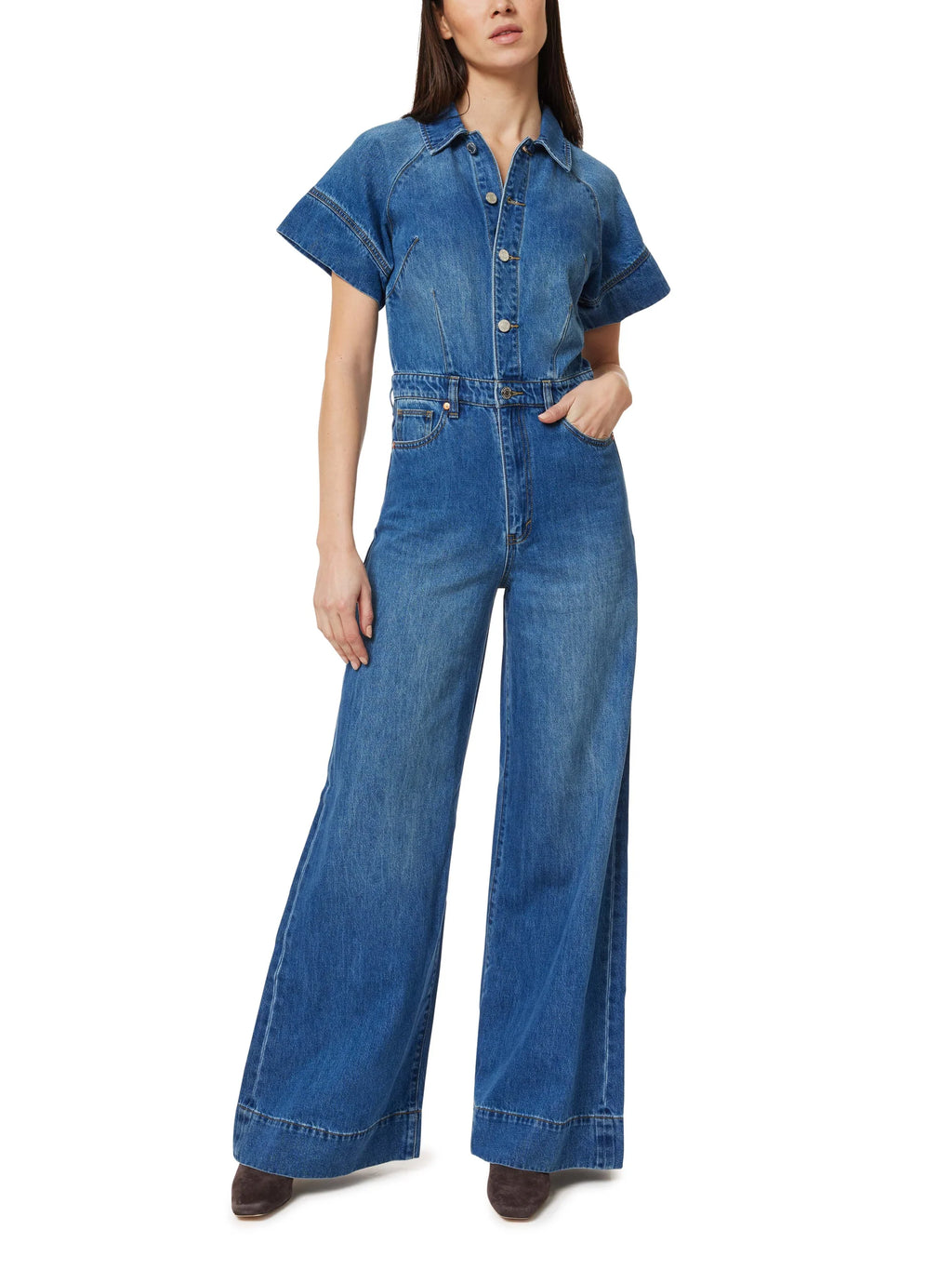 Habitual Relaxed Flare Jumpsuit