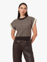 Habitual Herringbone Sweater Vest
