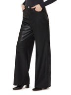 Habitual Faux Leather Slouch Wide Leg
