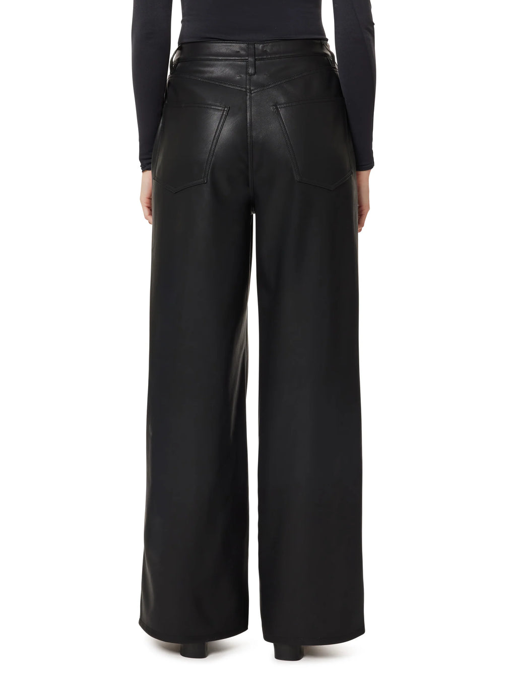 Habitual Faux Leather Slouch Wide Leg