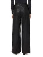 Habitual Faux Leather Slouch Wide Leg