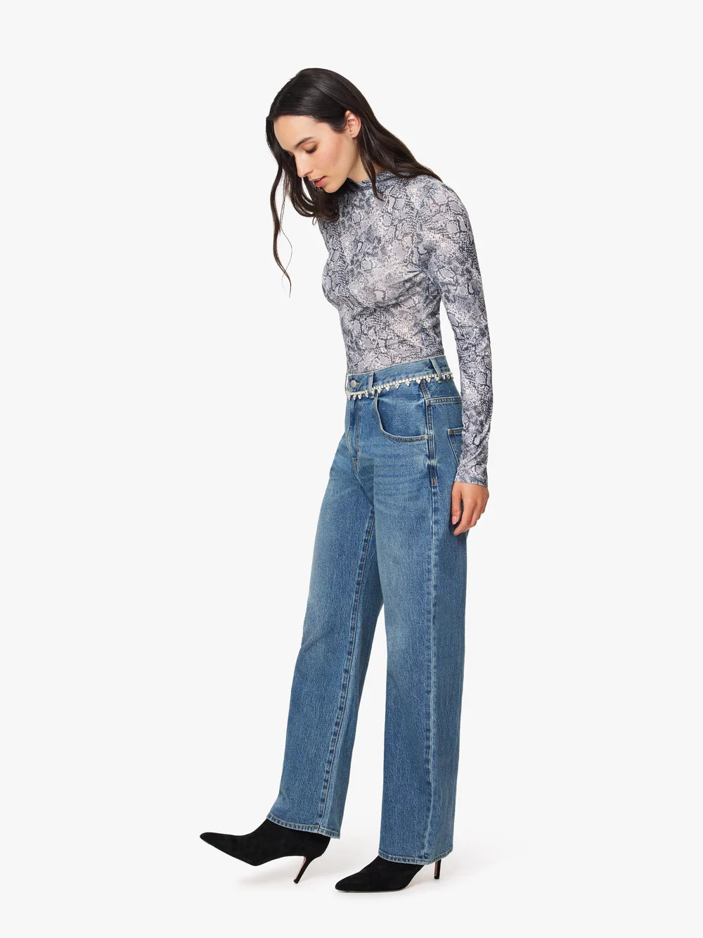 Habitual Gwen Rhinestone Boxed Jean