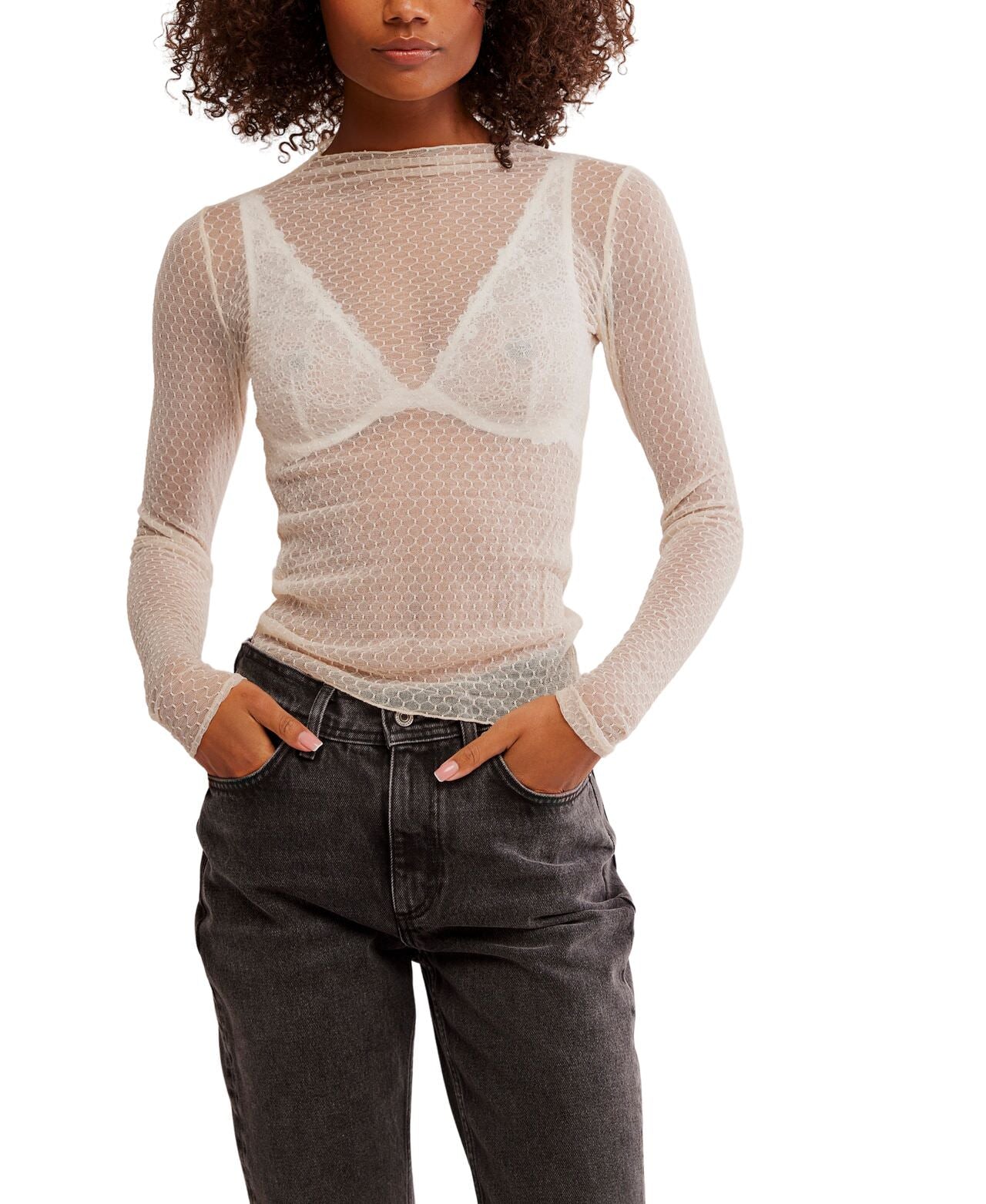 Free People Minding My Business Top