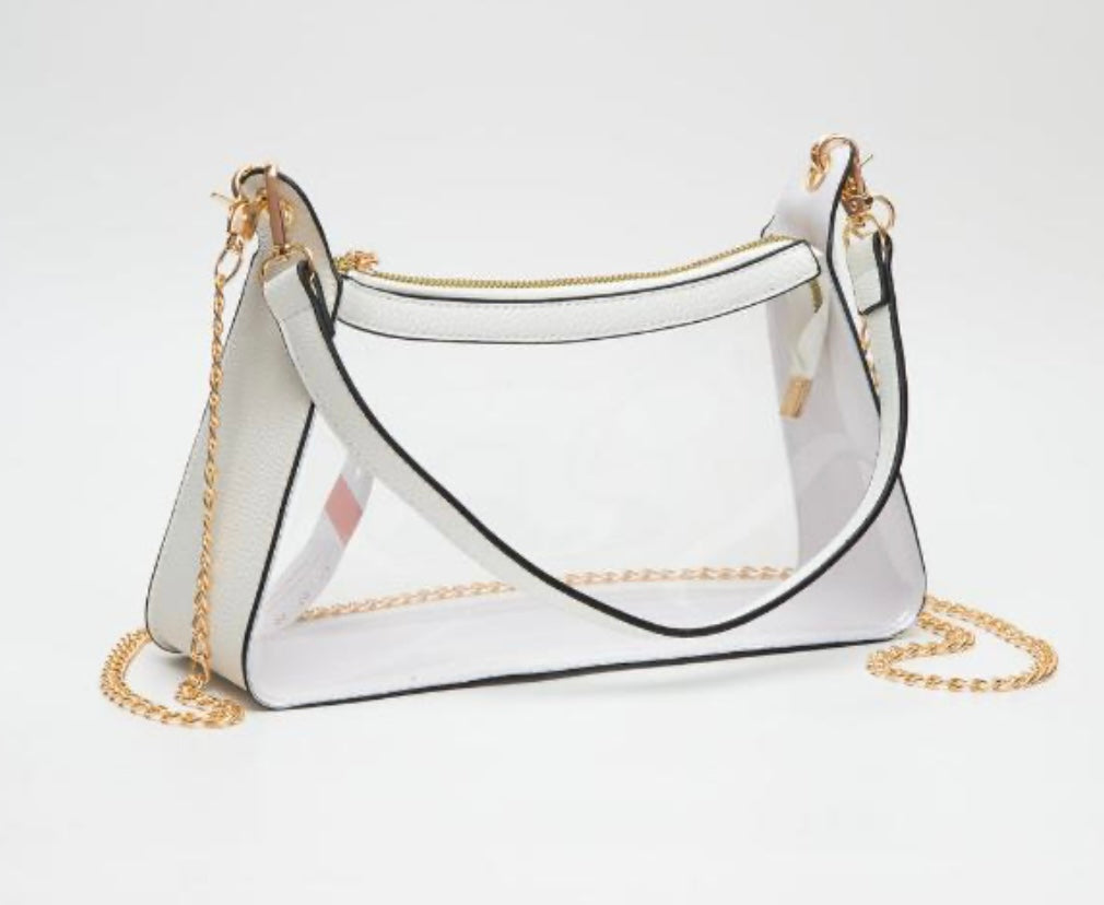 Queens Designs Stadium Clear Satchel Bag