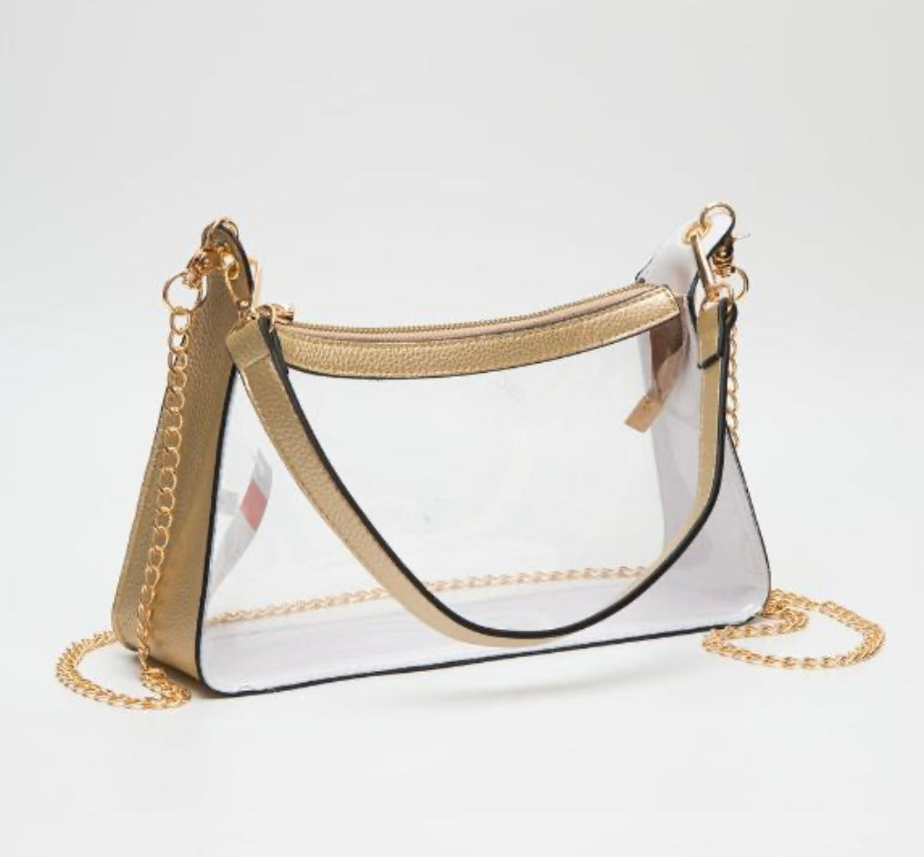 Queens Designs Stadium Clear Satchel Bag