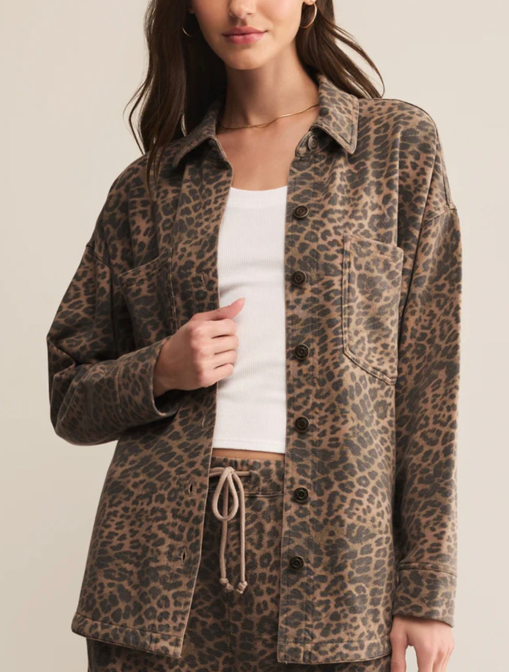 Z Supply All Day Leopard Jacket
